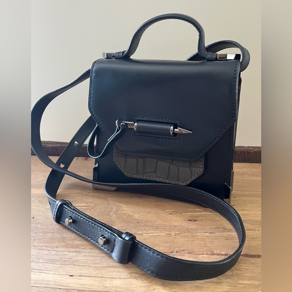 MACKAGE Rubie Black Leather Crossbody